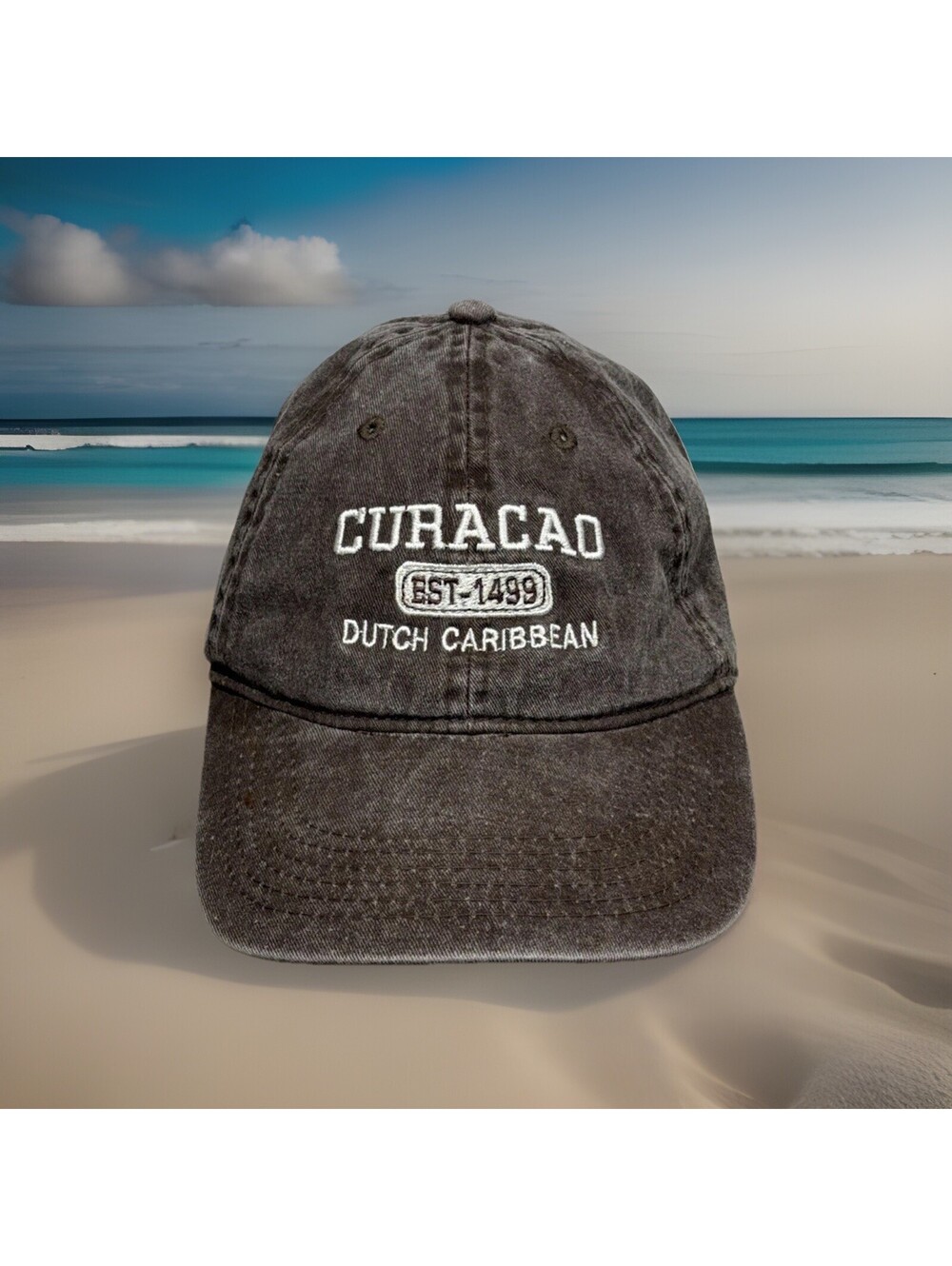 Curaco Dutch Caribbean Sweet Blue Liqueur World Class Scuba Diviing Baseball Cap